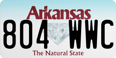 AR license plate 804WWC