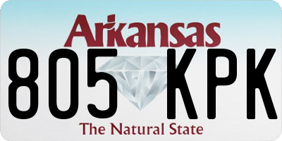 AR license plate 805KPK