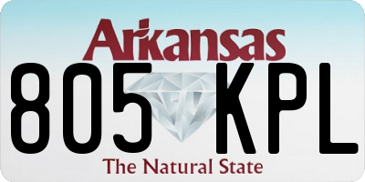 AR license plate 805KPL