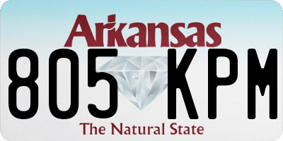 AR license plate 805KPM