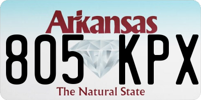 AR license plate 805KPX