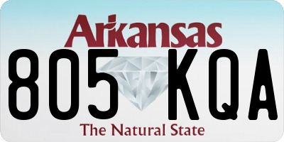 AR license plate 805KQA