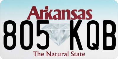 AR license plate 805KQB