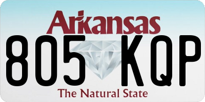 AR license plate 805KQP