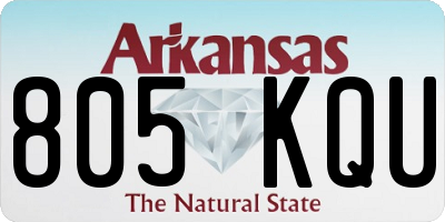 AR license plate 805KQU