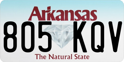 AR license plate 805KQV