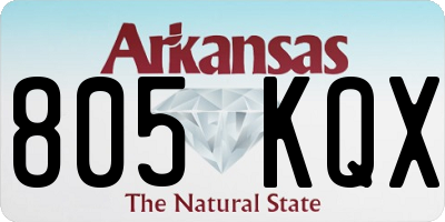 AR license plate 805KQX