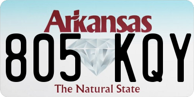 AR license plate 805KQY