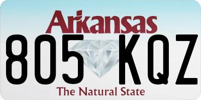 AR license plate 805KQZ