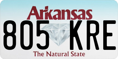 AR license plate 805KRE