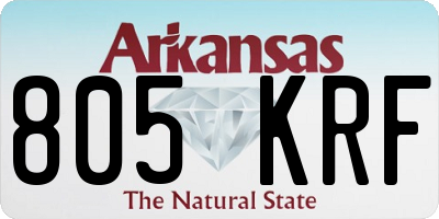 AR license plate 805KRF