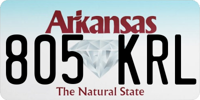 AR license plate 805KRL