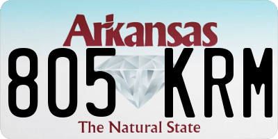 AR license plate 805KRM