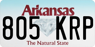 AR license plate 805KRP