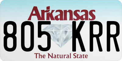 AR license plate 805KRR