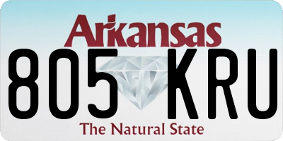 AR license plate 805KRU