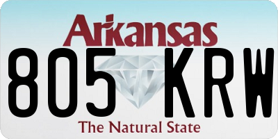 AR license plate 805KRW