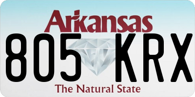 AR license plate 805KRX