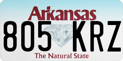 AR license plate 805KRZ