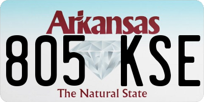 AR license plate 805KSE