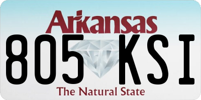AR license plate 805KSI