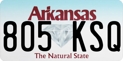 AR license plate 805KSQ