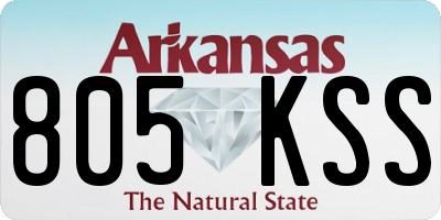 AR license plate 805KSS