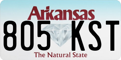 AR license plate 805KST