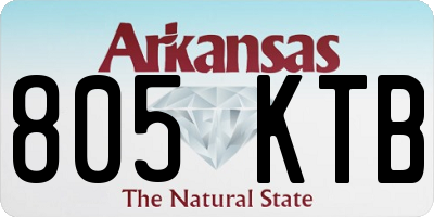 AR license plate 805KTB