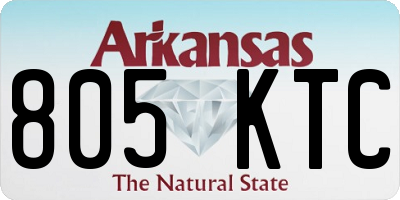 AR license plate 805KTC