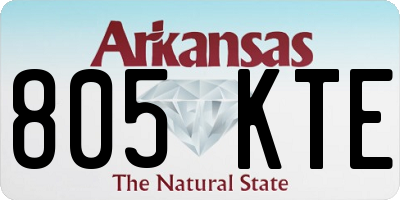 AR license plate 805KTE