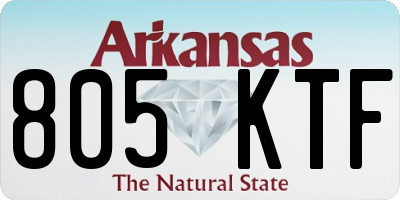AR license plate 805KTF
