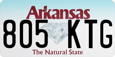 AR license plate 805KTG