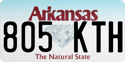 AR license plate 805KTH