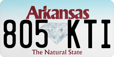 AR license plate 805KTI