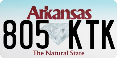 AR license plate 805KTK
