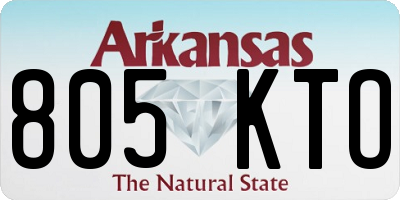 AR license plate 805KTO