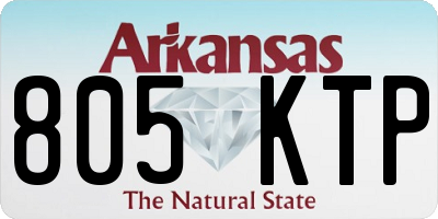 AR license plate 805KTP