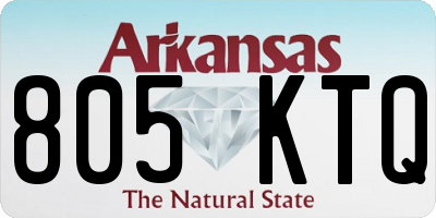 AR license plate 805KTQ