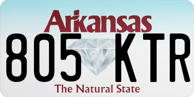 AR license plate 805KTR
