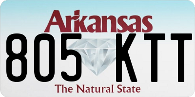 AR license plate 805KTT