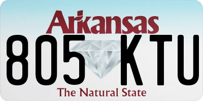 AR license plate 805KTU