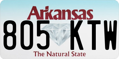 AR license plate 805KTW