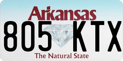 AR license plate 805KTX