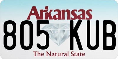 AR license plate 805KUB
