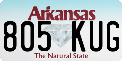 AR license plate 805KUG