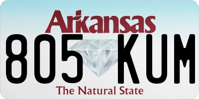 AR license plate 805KUM