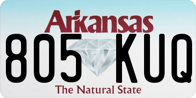 AR license plate 805KUQ