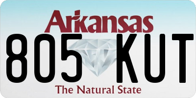 AR license plate 805KUT