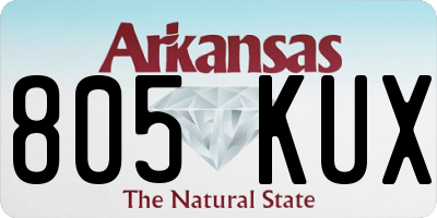 AR license plate 805KUX